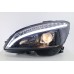 Mercedes C Class W204 07-11 Black Projector Headlamp w Bar ( Sequential Signal )